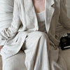 Linen Blazer For Women 2026 Spring Cotton-linen Suit
