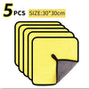 3/5/10Pcs Car Wash Microfiber Towel 30*30CM / 30*60cm Car Cleaning Drying Cloth Care Cloth Car Wash Towel Kitchen Towel