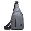 Casual Men's Chest Bag with Adjustable Shoulder Strap, Multiple Pockets Crossbody Sling Bag Suitable for Cycling Commuting Sport