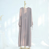 Ramadan Arabic Muslim Women Modest Dress 2025 Elegant Dubai Plain Abaya Islamic Church Clothing Fashion Loose Turkey Solid Robe