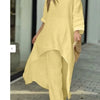 Women's Cotton Linen Long Pants Sets Fashion
