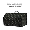 Car Trunk Organizer Box Large Capacity Auto Multiuse Tools Storage Bag Stowing Tidying Leather Folding For Emergency Storage Bo
