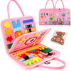 Busy Board Montessori Toys Gifts, Sensory Toys,Educational Travel Toys, Preschool Activities for Learning Fine Motor Skills