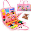Busy Board Montessori Toys Gifts, Sensory Toys,Educational Travel Toys, Preschool Activities for Learning Fine Motor Skills