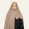 Muslim Instant Hijab Modal Cotton Jersey Ramadan Hijab Women Soft Plain Scarf Premium Jersey Shawl Easy to Wear Head Wraps