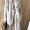 Linen Blazer For Women 2026 Spring Cotton-linen Suit