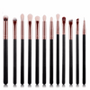 Black Rose Gold 12-piece makeup brush set with sleek design