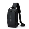 Sac à bandoulière élégant pour hommes – Tissu Oxford durable, sac de poitrine à bandoulière avec poche pour téléphone, fermeture
