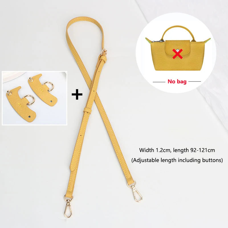 Bag Strap Bag Transformation Accessories For Longchamp Mini Bag Genuine Leather Shoulder Strap Crossbody Belt Straps
