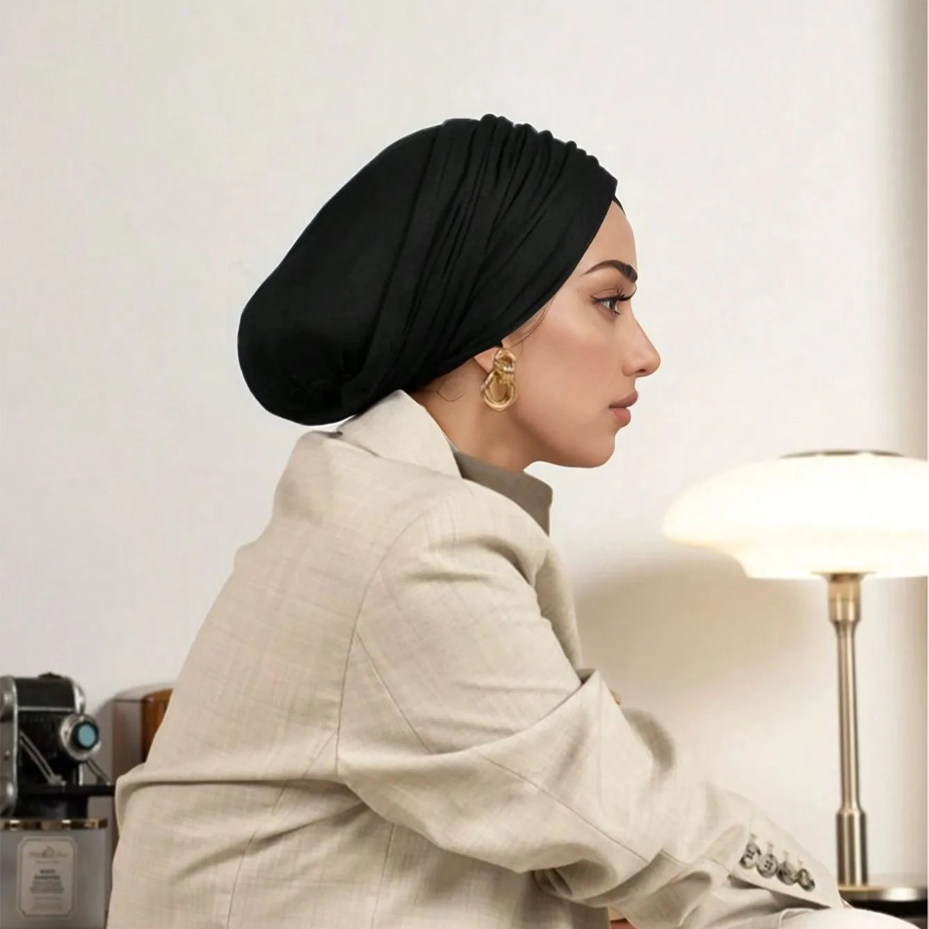Jersey Headscarf Women Muslim Hijab Bonnet Long Head Wrap Underscarf Turban Islam Cap Beanie Headwear Stretch Hat Turbante Mujer