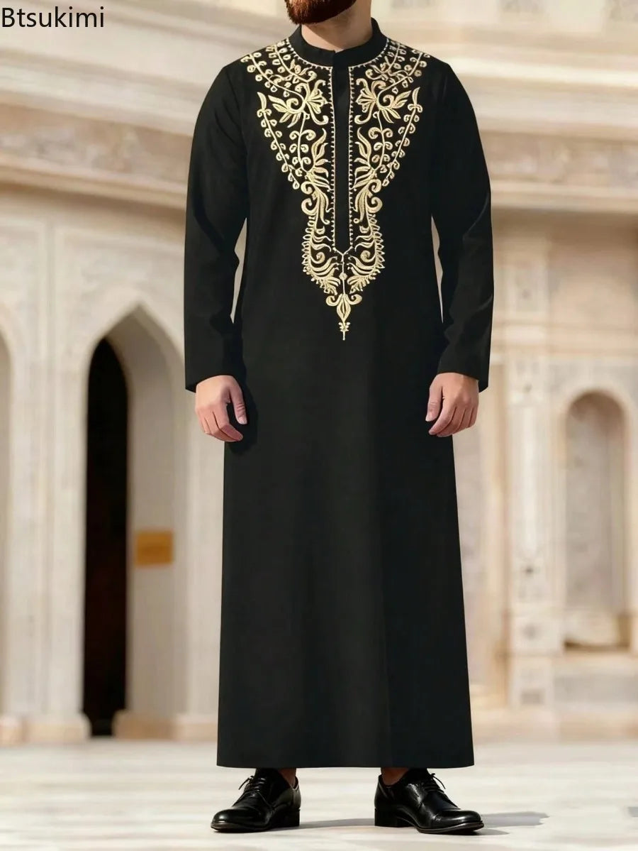 Men Clothing Fashion Abaya Long Sleeve