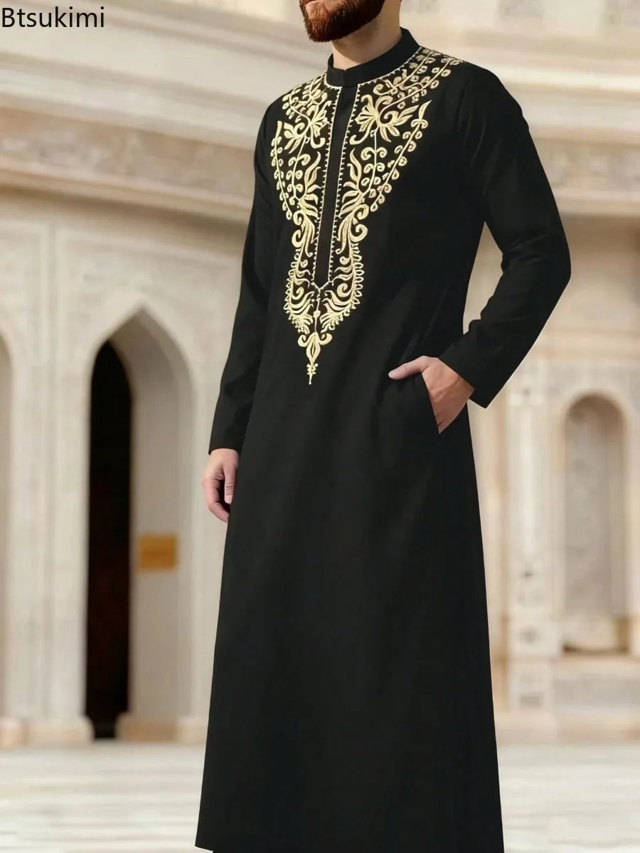 Men Clothing Fashion Abaya Long Sleeve