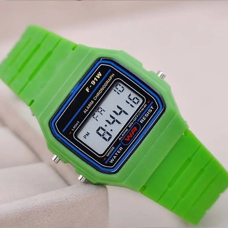 Retro unisex Square Electronic Watches Digital Display