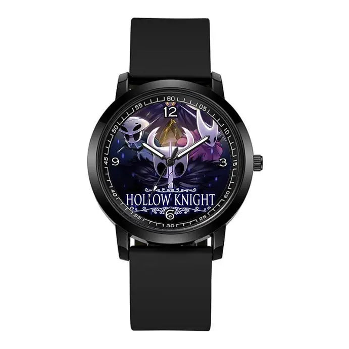 ساعة كوارتز مقاومة للماء بتصميم Hollow Knight Hornet Watch إبداعي وشخصي ورائع مطبوع عليها رسوم كرتونية مناسبة للزوجين