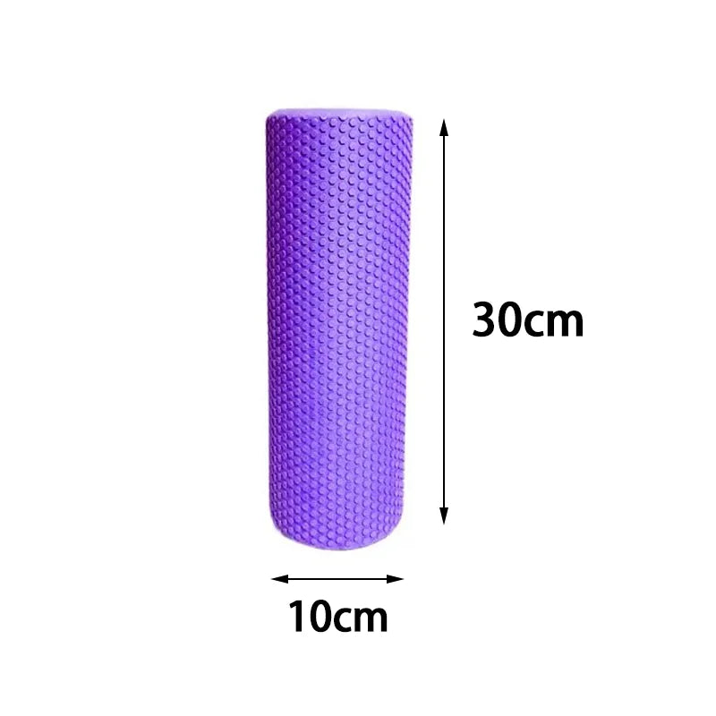 Hexagonal EVA Foam Yoga Roller, 9.5cm × 29.7cm Massage Foam Roller for Pilates Home Fitness Workout
