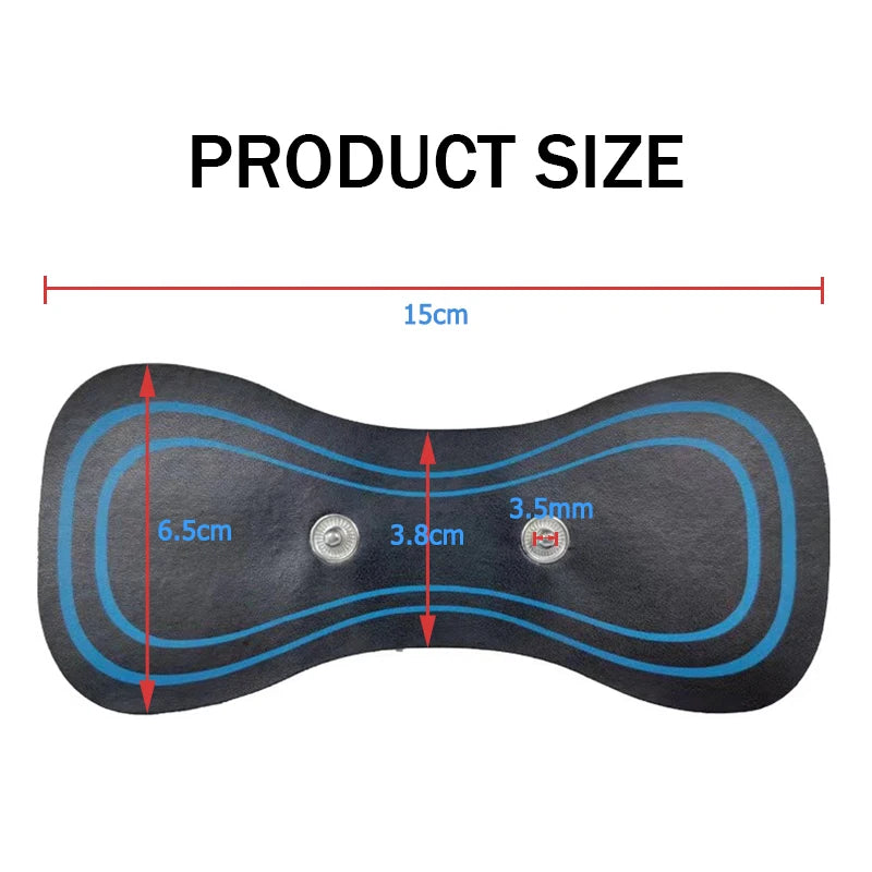 EMS Neck Massager Electrode Pads TENS Muscle Stimulator Gel Patch Accessories Trainer Exerciser Replacement Stickers for Health