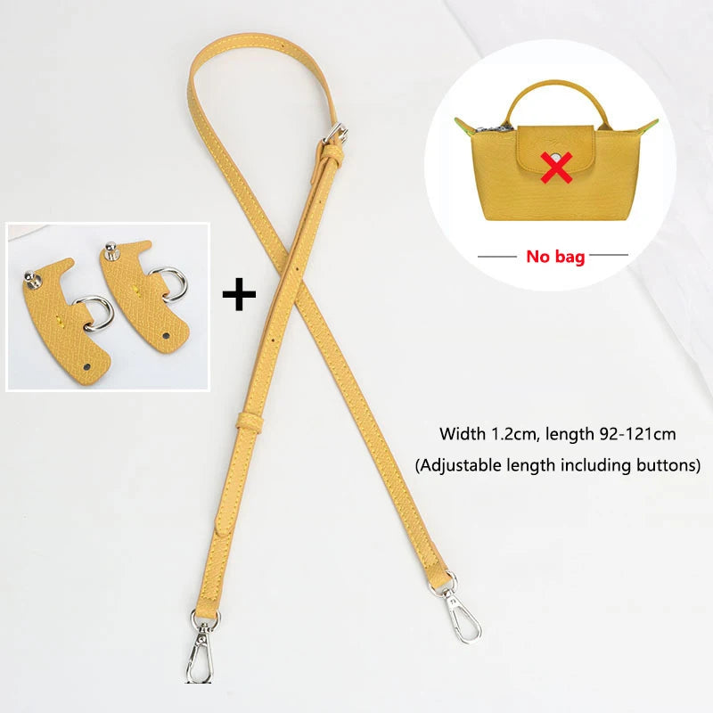 Bag Strap Bag Transformation Accessories For Longchamp Mini Bag Genuine Leather Shoulder Strap Crossbody Belt Straps