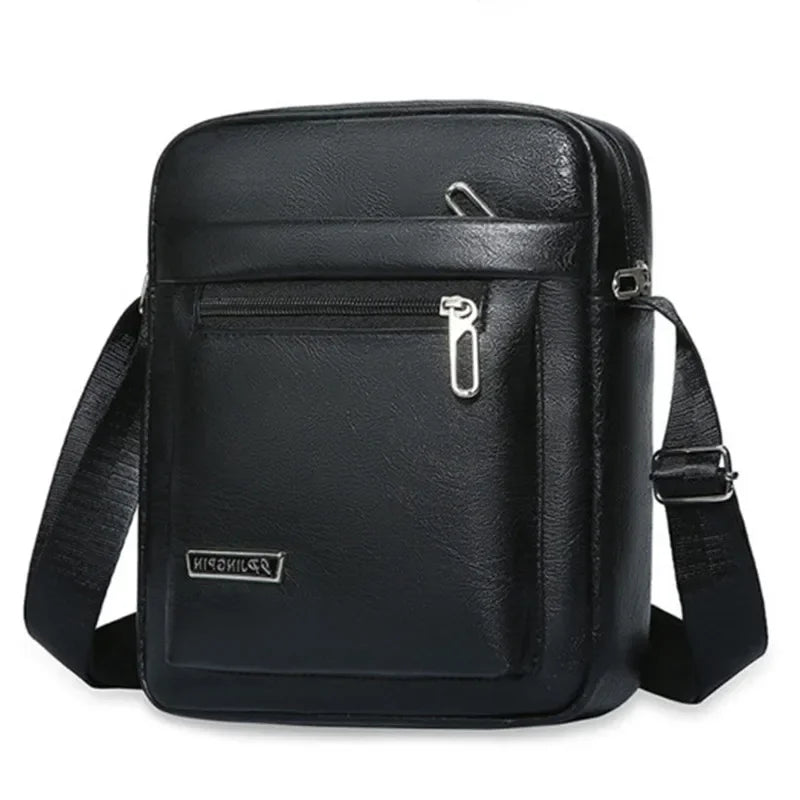 Man Messenger Bag Fashion Business Leather Bags fanny pack Men's Genuine Leather Crossbody Shoulder Bags High quality Tote