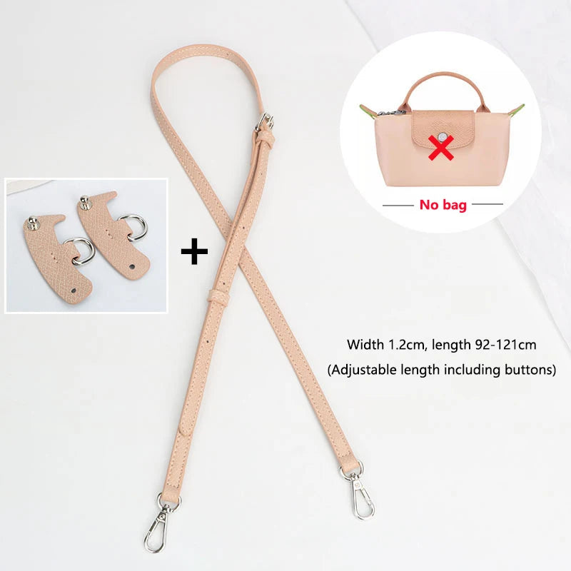 Bag Strap Bag Transformation Accessories For Longchamp Mini Bag Genuine Leather Shoulder Strap Crossbody Belt Straps