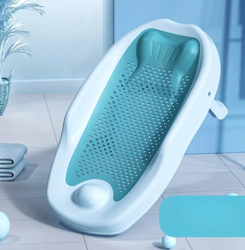 Newborn Adjustable Bath Net Seat Cushion Anti-slip Baby Bath Net Mat Children Shower Net Universal Bath Bed Holder