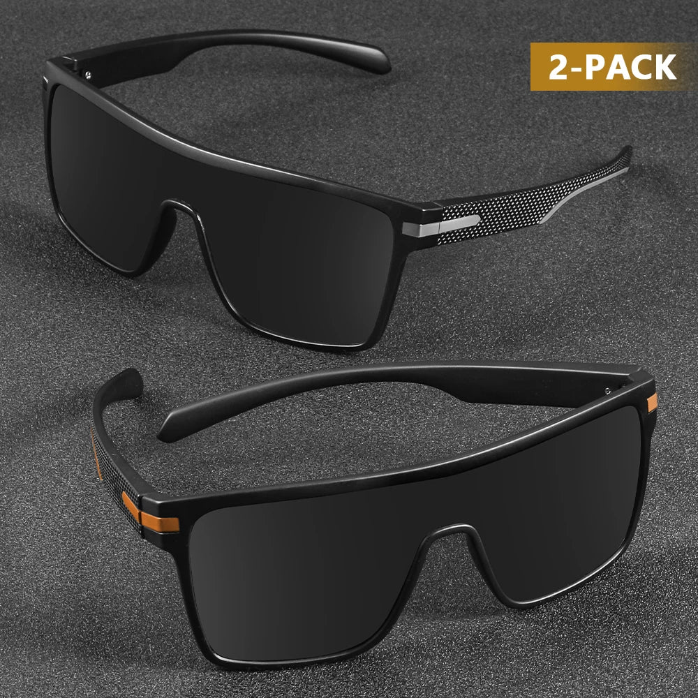 CRIXALIS Fashion Polarized Sunglasses For Men Square Oversized Anti Glare Driver Mirror Sun Glasses Women UV400 Goggles Male