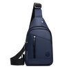 Casual Men's Chest Bag with Adjustable Shoulder Strap, Multiple Pockets Crossbody Sling Bag Suitable for Cycling Commuting Sport