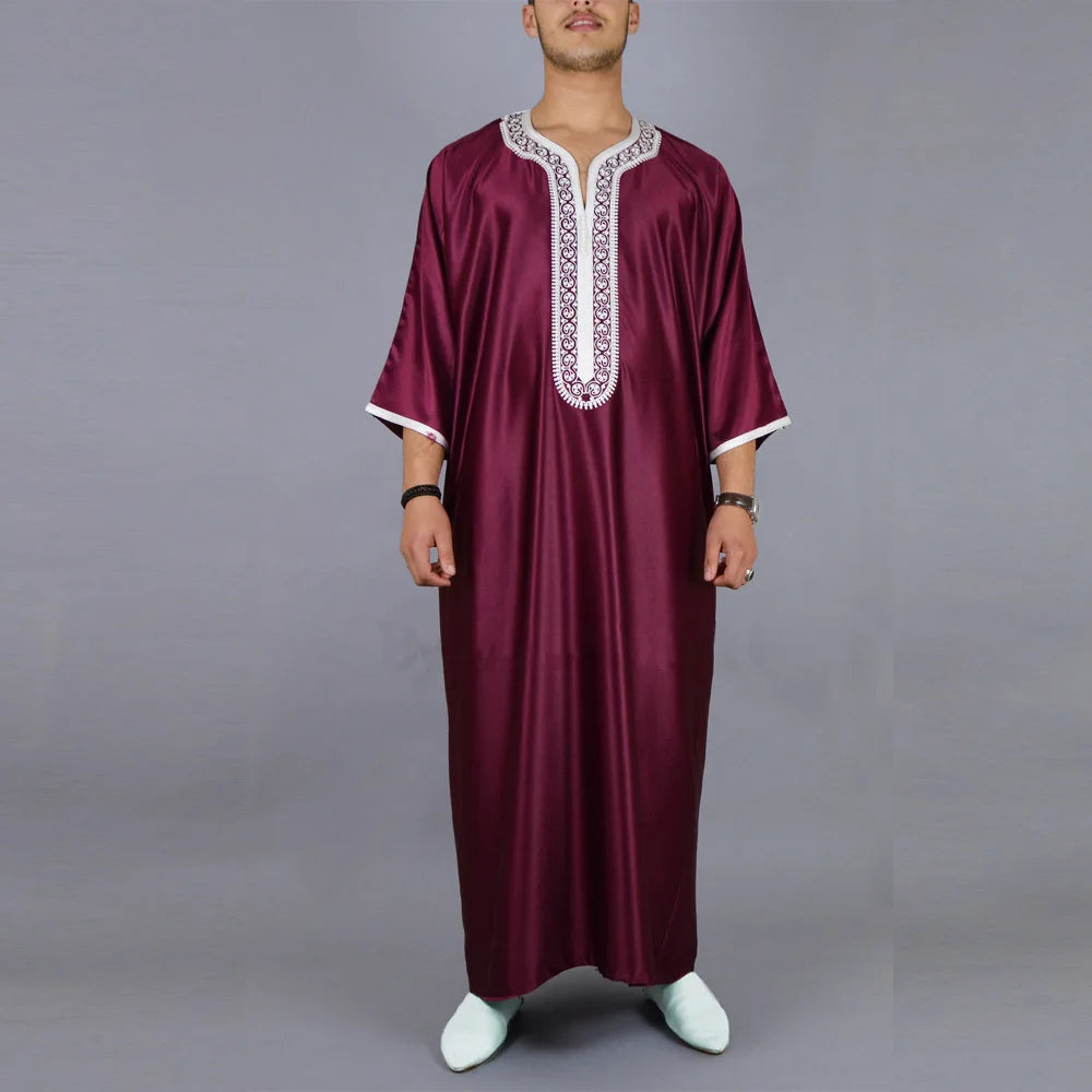 Men Clothing Fashion Abaya Long Sleeve