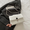 New Fashion Mini Quilted Embossed Chain Shoulder Bag for Women Simple Versatile Diagonal Crossbody Bag Square Handbag Female Bag