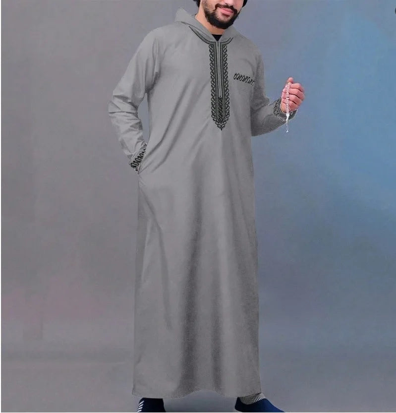 Men Clothing Fashion Abaya Long Sleeve