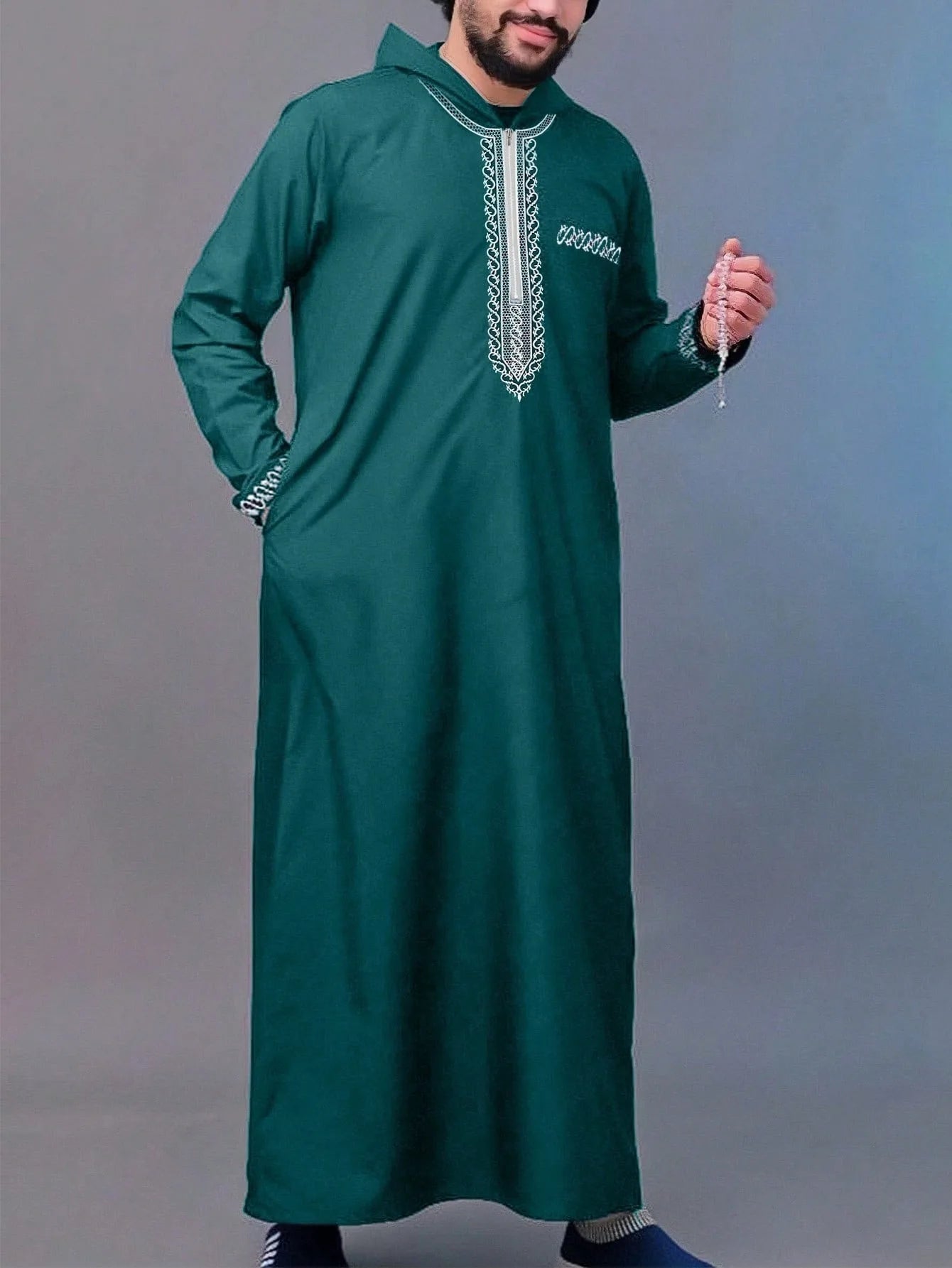 Men Clothing Fashion Abaya Long Sleeve