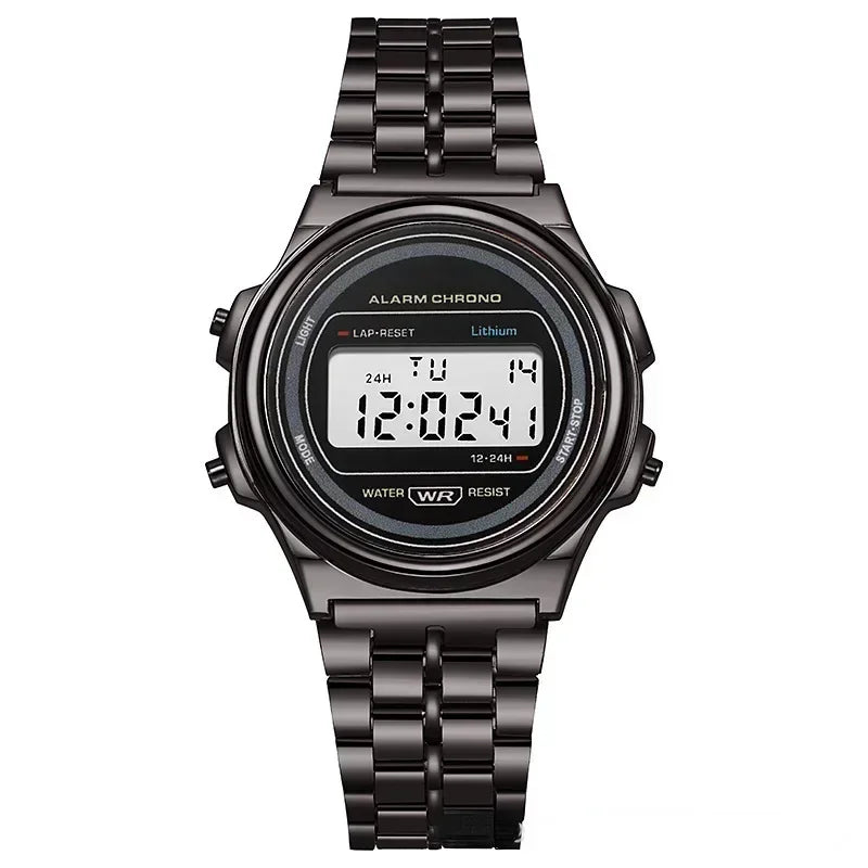 Retro unisex Square Electronic Watches Digital Display