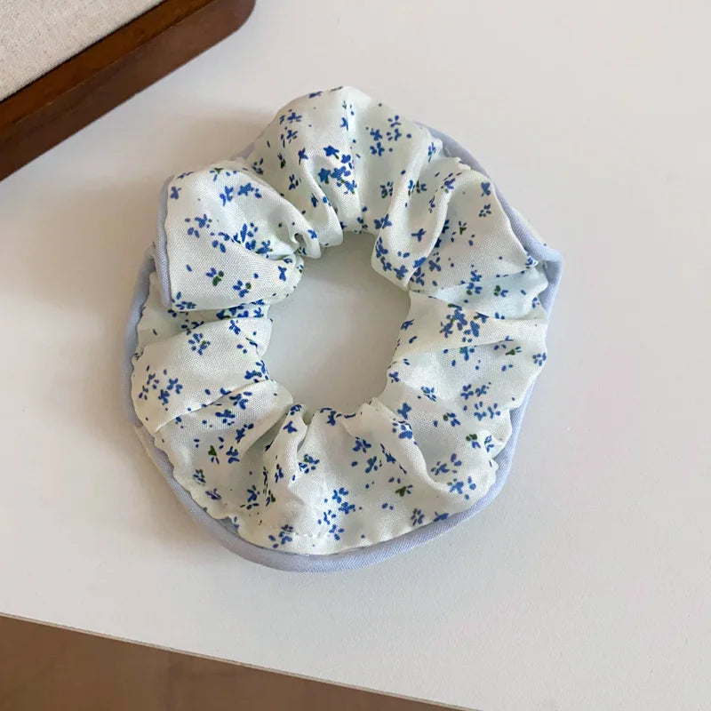 1/2 Pcs Black White Dot Hair Scrunchies Women Girls Simulation Silk Hair Ties Elastic Hair Loop Ponytail Hair Accessories Sets M
