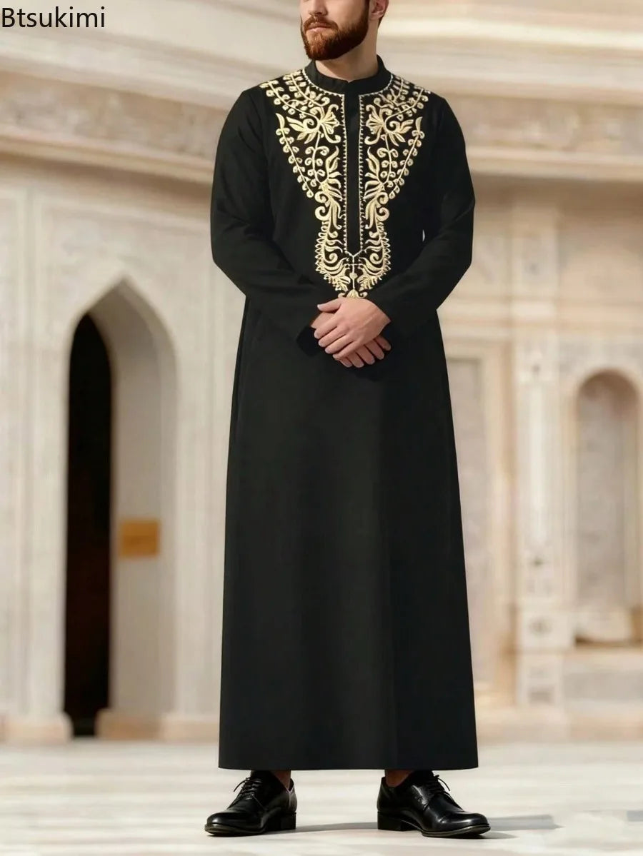 Men Clothing Fashion Abaya Long Sleeve