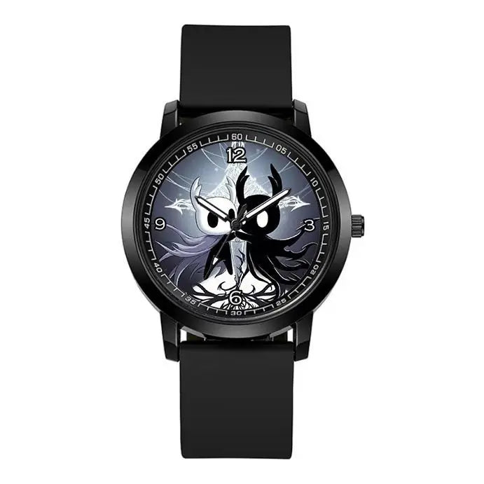 ساعة كوارتز مقاومة للماء بتصميم Hollow Knight Hornet Watch إبداعي وشخصي ورائع مطبوع عليها رسوم كرتونية مناسبة للزوجين
