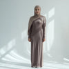 2025 Arabic Modal Muslim Women Modest Dress Eid Dubai Abaya Clothing Islam Party Kaftan Outfit Fashion Turkey Slim Solid Robe