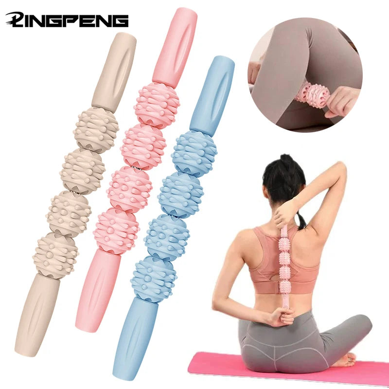 Muscle Roller Stick Handheld Fascia Tool, Body Roller for Muscles Deep Tissue, Massage Stick Roller for Shin Splints, Back,Thigh