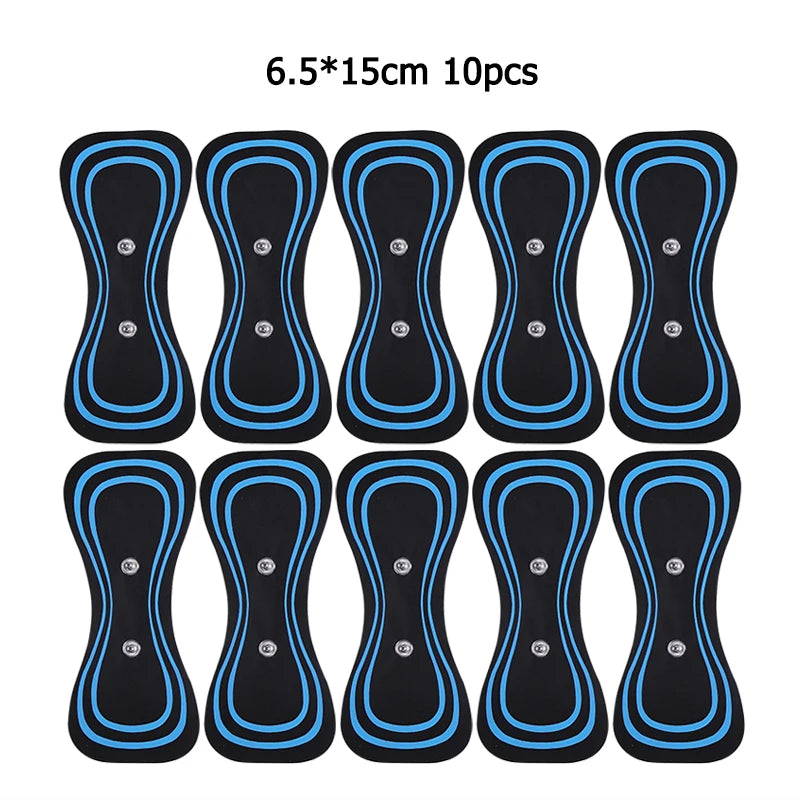 EMS Neck Massager Electrode Pads TENS Muscle Stimulator Gel Patch Accessories Trainer Exerciser Replacement Stickers for Health