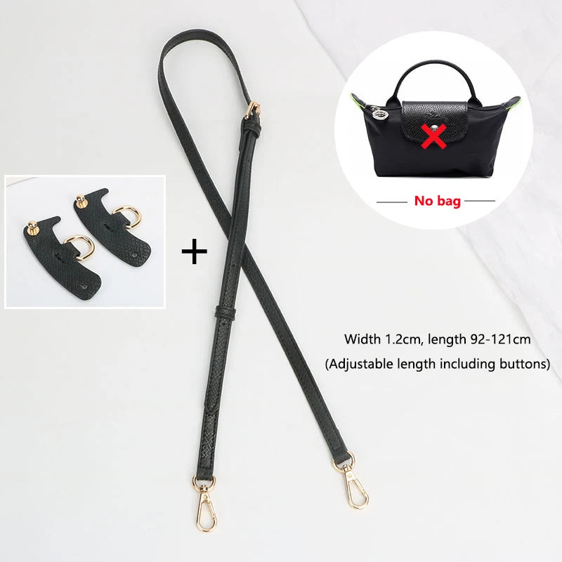 Bag Strap Bag Transformation Accessories For Longchamp Mini Bag Genuine Leather Shoulder Strap Crossbody Belt Straps