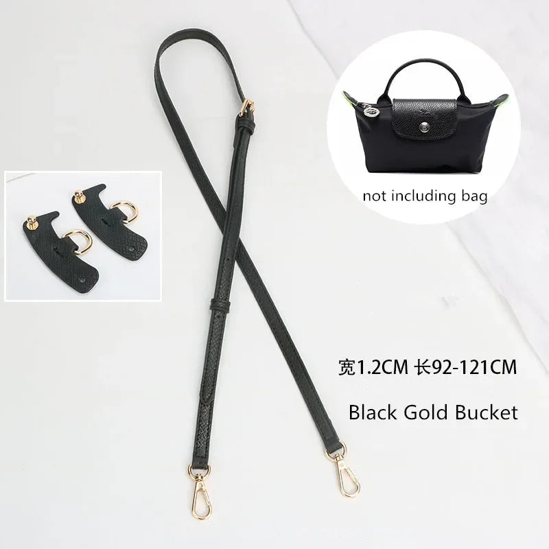 Bag Strap Bag Transformation Accessories For Longchamp Mini Bag Genuine Leather Shoulder Strap Crossbody Belt Straps