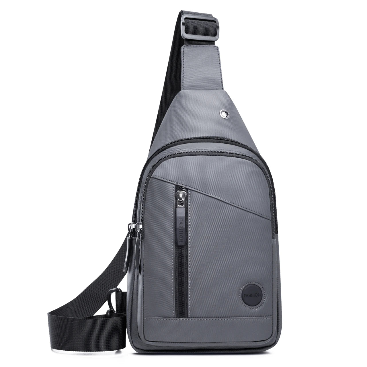 Casual Men's Chest Bag with Adjustable Shoulder Strap, Multiple Pockets Crossbody Sling Bag Suitable for Cycling Commuting Sport
