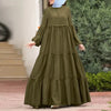 New 2026 Women's Casual Sun Dress Fashion Loose Muslim Dress Abaya Long Sleeve Islam Clothing  Abayas Women Dubai Robe Oversized
