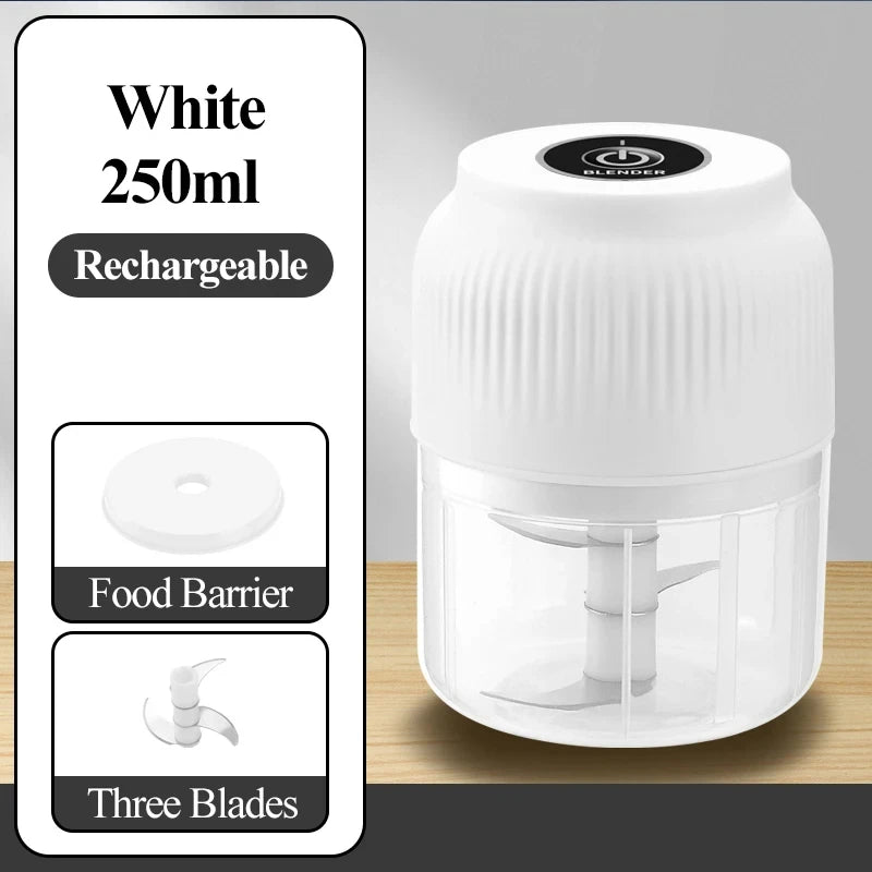 Rechargeable Electric Vegetable Chopper