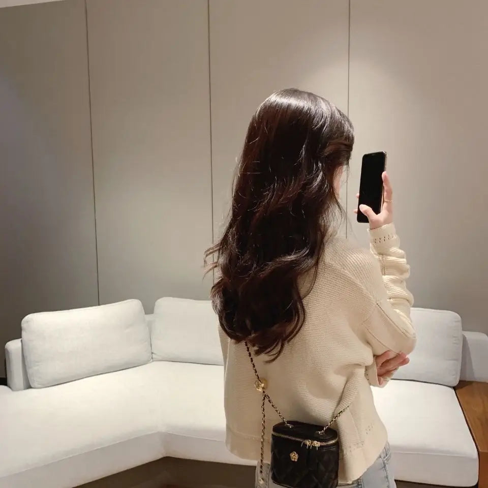 حقيبة كتف نسائية صغيرة جديدة مبطنة بسلسلة منقوشة بالماس، حقيبة يد صغيرة عصرية من جلد البولي يوريثان، حقيبة صغيرة بكتف واحد للنساء
