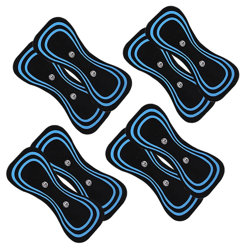 EMS Neck Massager Electrode Pads TENS Muscle Stimulator Gel Patch Accessories Trainer Exerciser Replacement Stickers for Health
