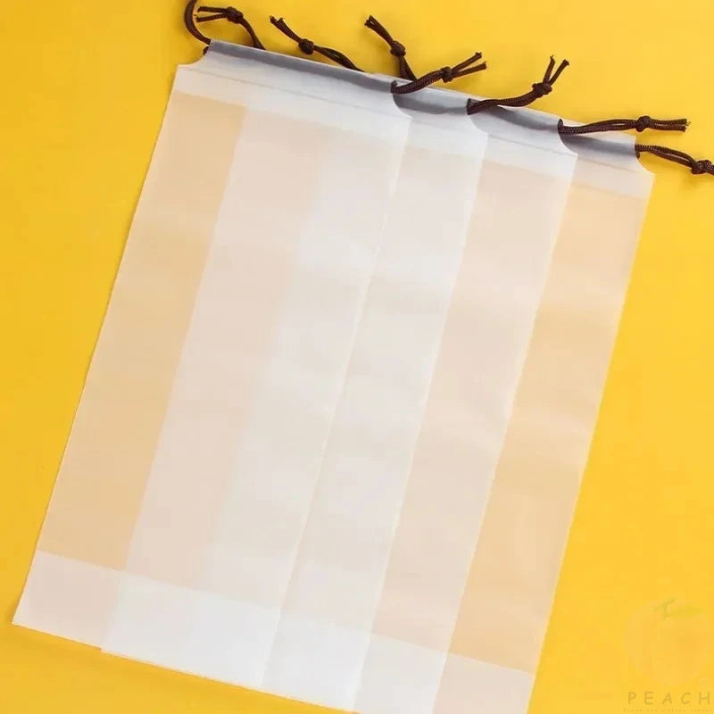Transparent Waterproof Umbrella Storage Bag Portable Reusable Drawstring Bag Home Storage Organizer Umbrella Accessories
