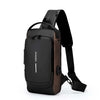 Sac à bandoulière élégant pour hommes – Tissu Oxford durable, sac de poitrine à bandoulière avec poche pour téléphone, fermeture