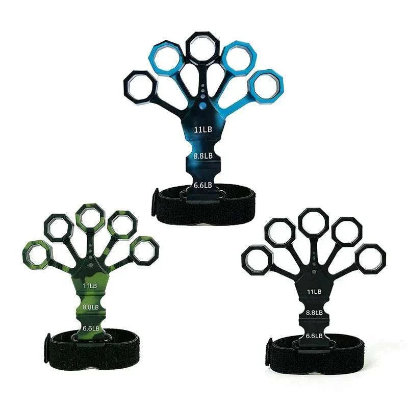 Silicone finger trainer for rehabilitation and grip strength enhancement with ergonomic design