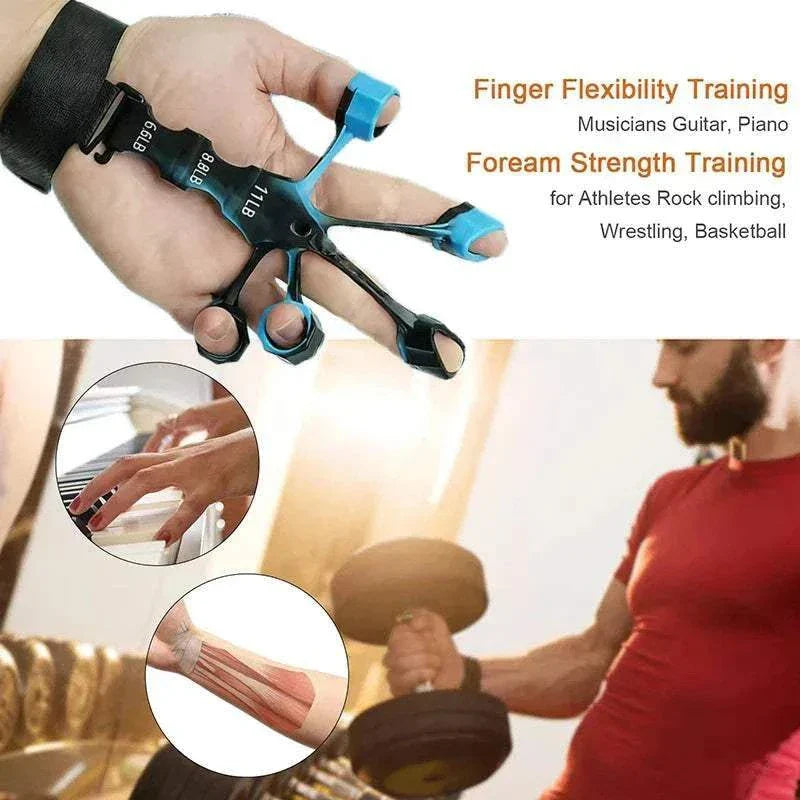 Silicone Finger Trainer for rehabilitation and grip strength enhancement