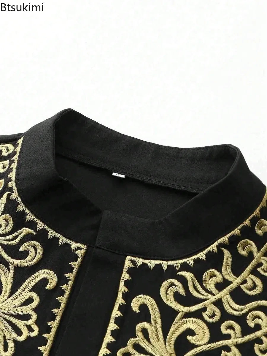 Men Clothing Fashion Abaya Long Sleeve