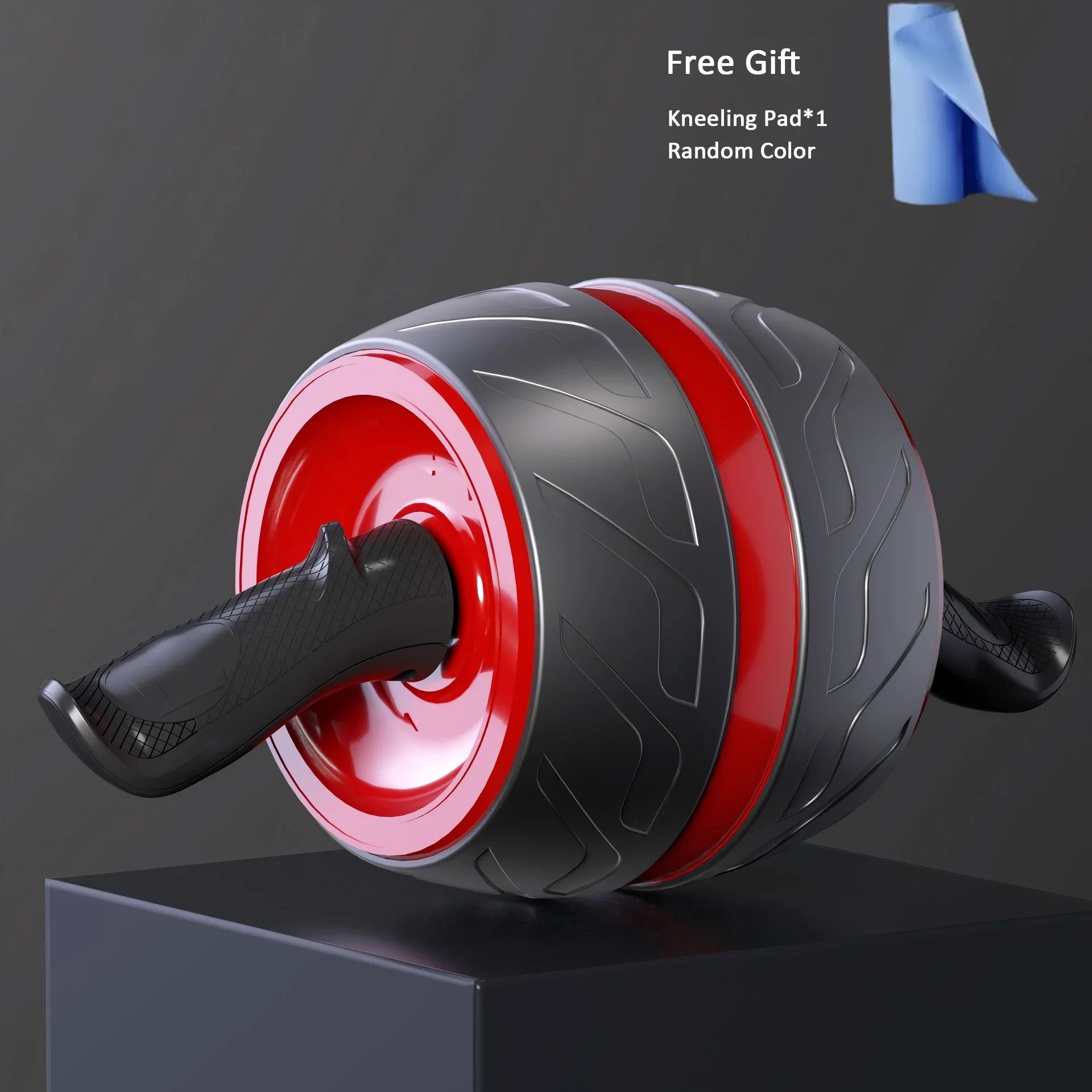 Rebound Ab Roller with spring-loaded feature and knee pad for core strength training in various colors